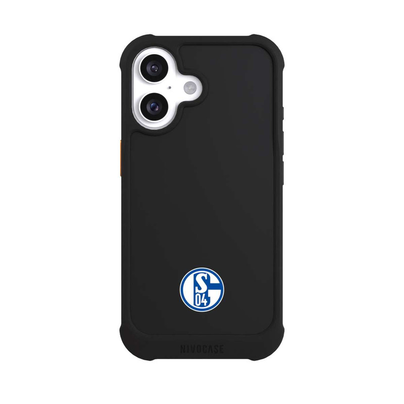 iPhone 16 NIVOmax FC Schalke 04 Logo Klein Transparent