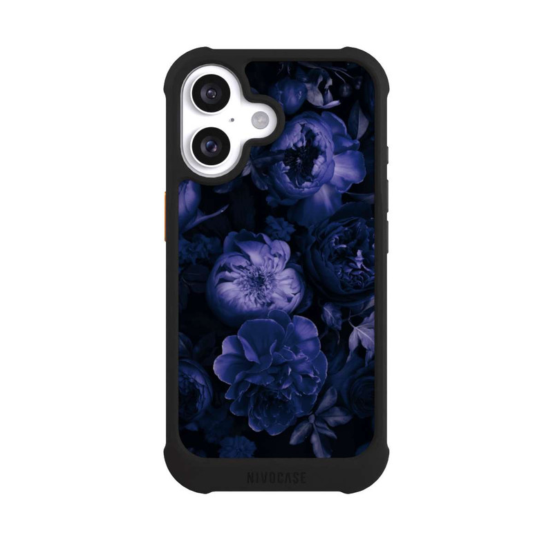 iPhone 16 NIVOmax Victorian Grandeur Large Flowers Purple Mit KI