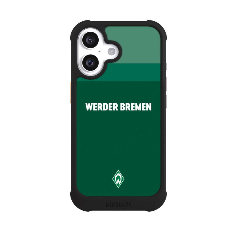 iPhone 16 NIVOmax Werder Bremen Schriftzug Raute