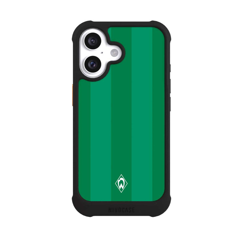 iPhone 16 NIVOmax Werder Bremen Grün gestreift