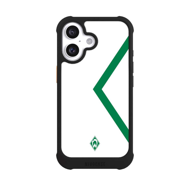 iPhone 16 NIVOmax Werder Bremen Rautenelement Grün