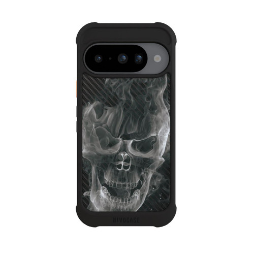 Google Pixel 10 NIVOmax rauchender Totenkopf Carbon