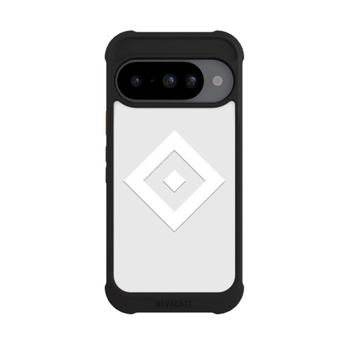 Google Pixel 10 NIVOmax Rauten Logo auf HSV Grau