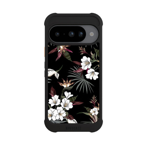 Google Pixel 10 NIVOmax Flowers Black