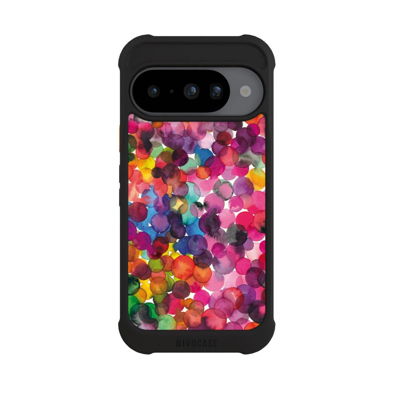 Pixel 10 NIVOmax Überlappende Aquarellpunkte