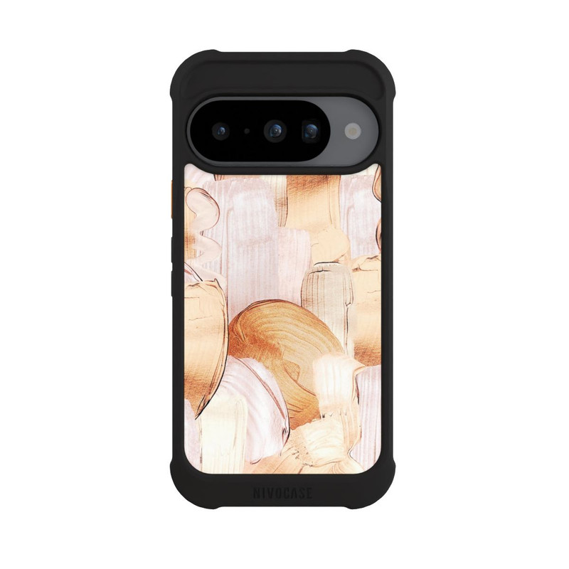 Pixel 10 NIVOmax White/Gold Brush Pattern