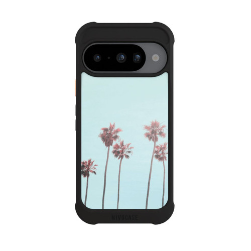Google Pixel 10 NIVOmax Paradis des palmiers de plage rose