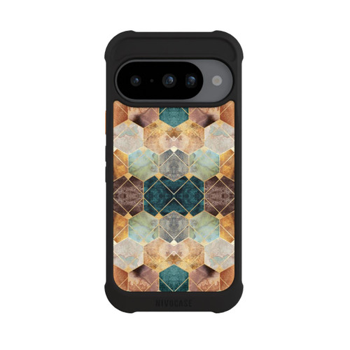 Google Pixel 10 NIVOmax Naturfarbene Sechsecke und Diamanten