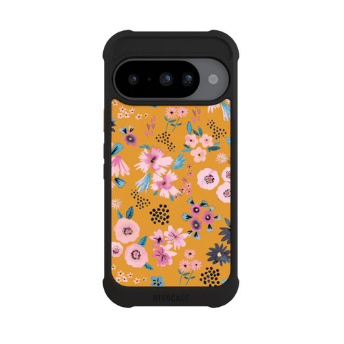 Google Pixel 10 NIVOmax Petites Fleurs Jaune Moutarde