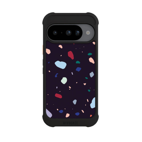Google Pixel 10 NIVOmax Terrazzo arrondi foncé moderne