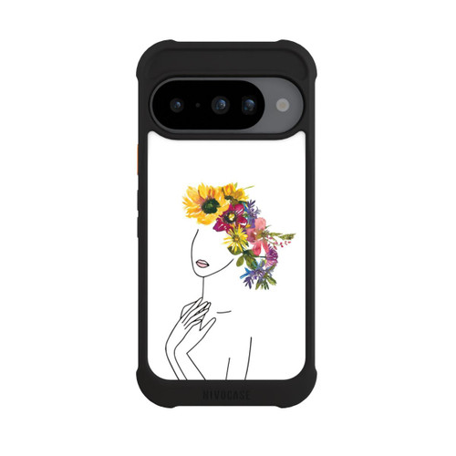 Google Pixel 10 NIVOmax Line Art Woman flowercrown