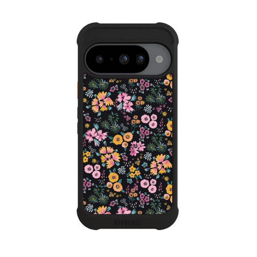 Google Pixel 10 NIVOmax Petites Fleurs colorées Noir 2