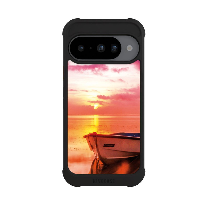 Pixel 10 NIVOmax Beach Dawn Boat