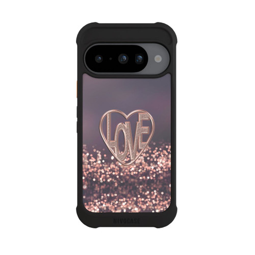 Google Pixel 10 NIVOmax LOVE Glitzerrosa