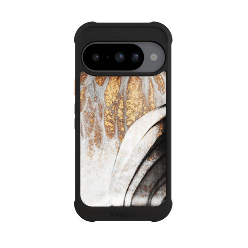 Google Pixel 10 NIVOmax Schwarze und goldene Adern