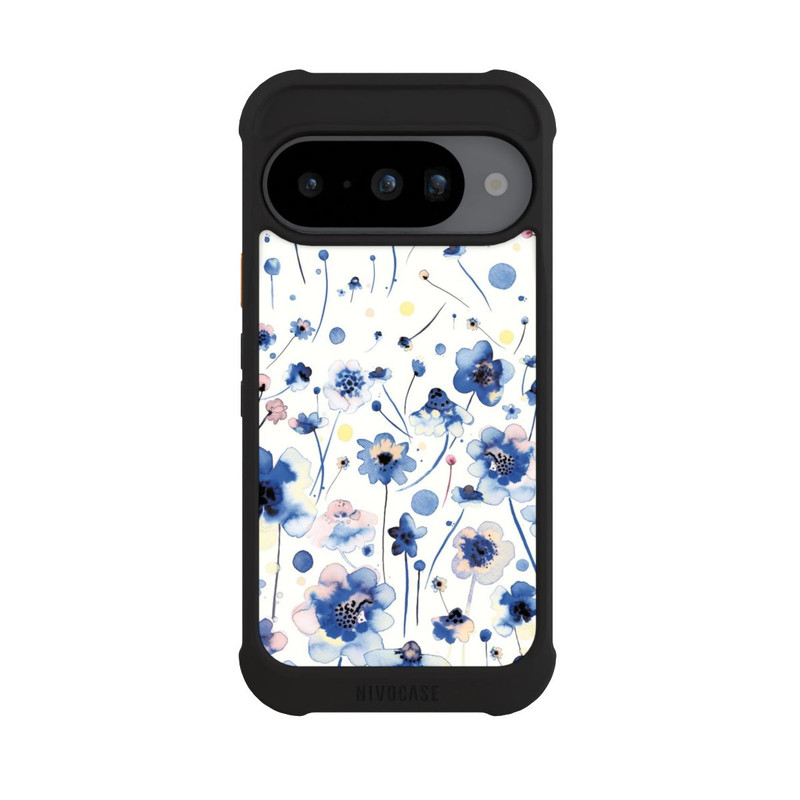 Pixel 10 NIVOmax Watercolor Ink Blue Flowers