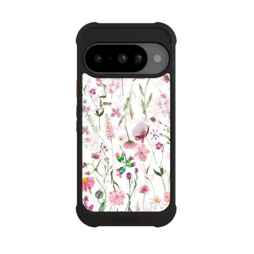 Google Pixel 10 NIVOmax Prairie de fleurs roses