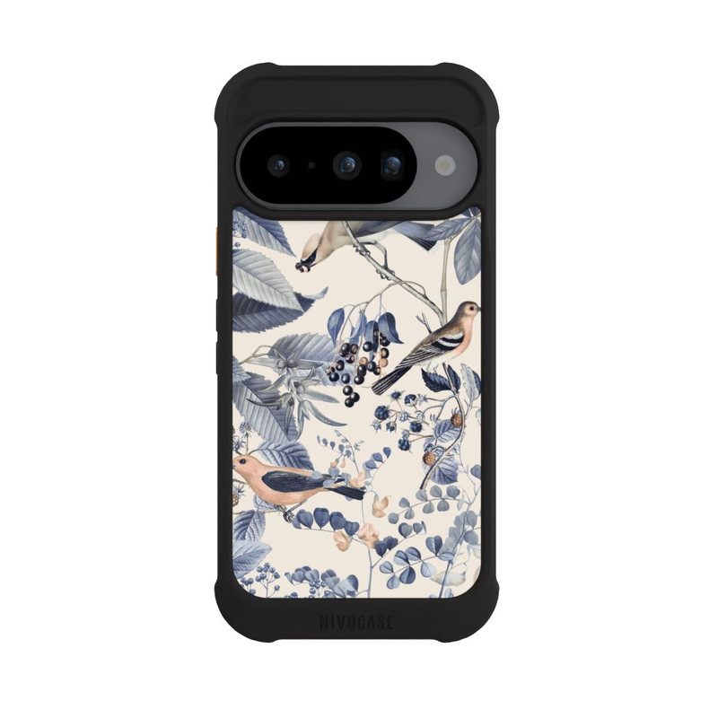 Pixel 10 NIVOmax Vögel und Beeren in Beige