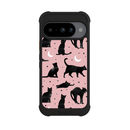 Google Pixel 10 NIVOmax Lune &amp; Chats Fond Rose