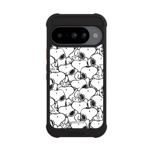 Google Pixel 10 NIVOmax Snoopy Pattern Noir &amp; Blanc