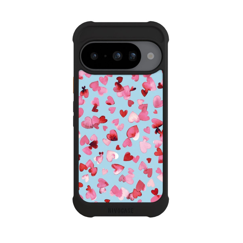 Pixel 10 NIVOmax Saint Valentin Amour Coeurs Rose Bleu