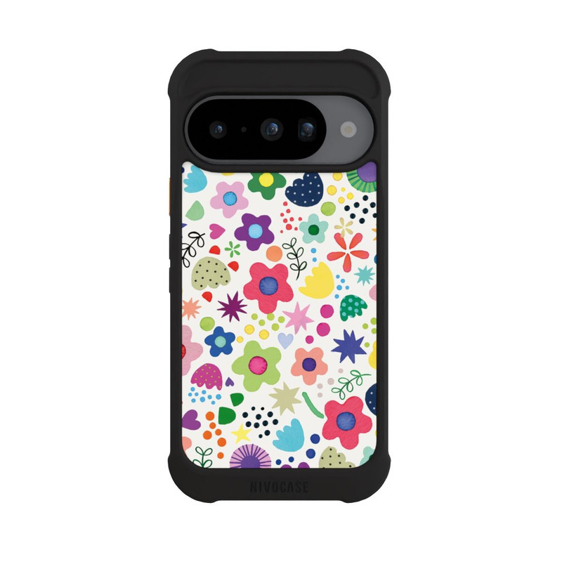 Pixel 10 NIVOmax Psychedelic Flowers Colorful