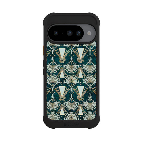Google Pixel 10 NIVOmax Art Deco Green Pattern