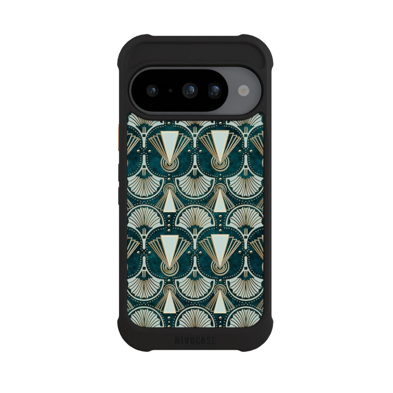 Pixel 10 NIVOmax Art Deco Green Pattern
