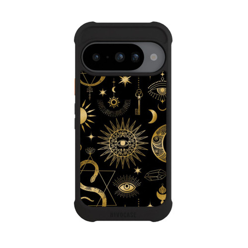 Google Pixel 10 NIVOmax Soleil et Lune Célestes Steampunk