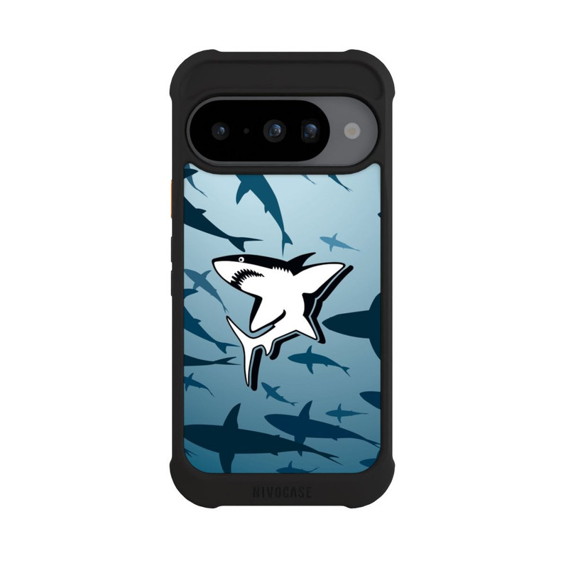 Pixel 10 NIVOmax Haie Muster Blau