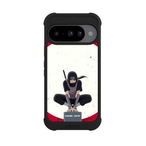 Google Pixel 10 NIVOmax Symbole Itachi Uchiha fond rouge