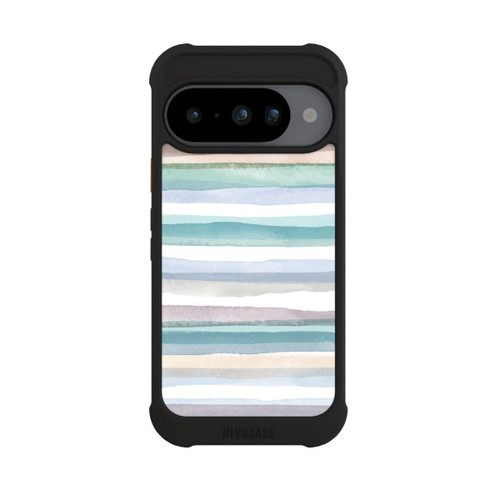 Google Pixel 10 NIVOmax Pastellfarbene Streifen Blau