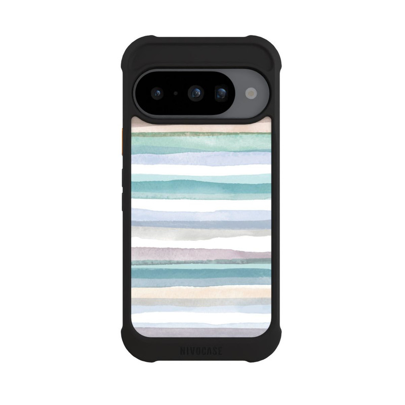 Pixel 10 NIVOmax Pastellfarbene Streifen Blau