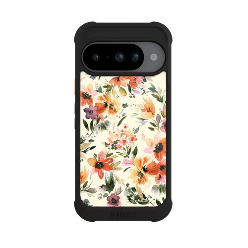 Google Pixel 10 NIVOmax Fleurs artistiques d'été Ivoire