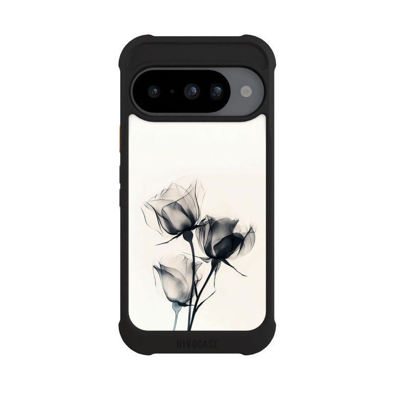 Pixel 10 NIVOmax Schwarze Blume