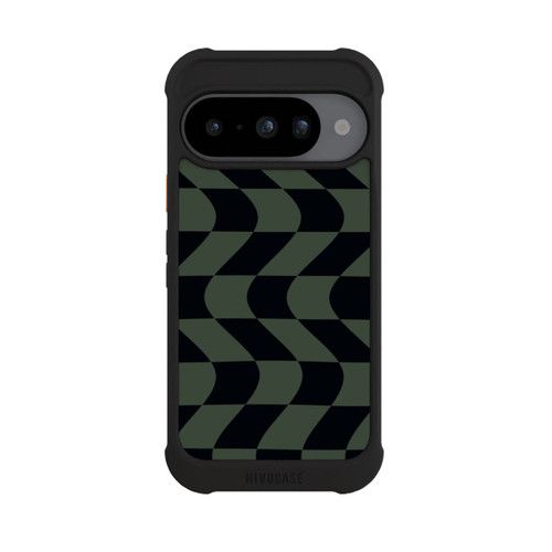 Google Pixel 10 NIVOmax Checked Pattern Green Black
