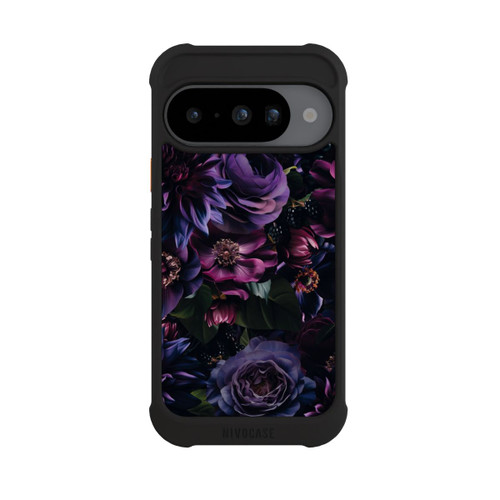 Google Pixel 10 NIVOmax Dunkle Lila Blüten 