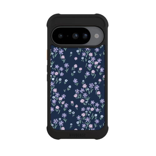 Google Pixel 10 NIVOmax Dark Blue Floral Theme