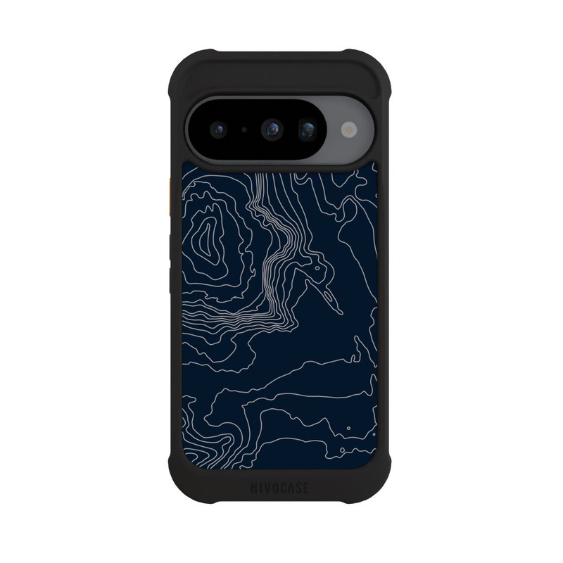 Pixel 10 NIVOmax Berg Höhenlinien Dunkel