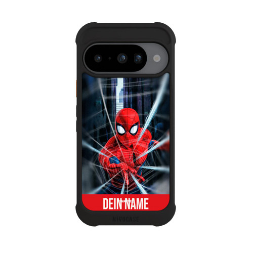Google Pixel 10 NIVOmax Spiderman Webs in Action Personalisierbar
