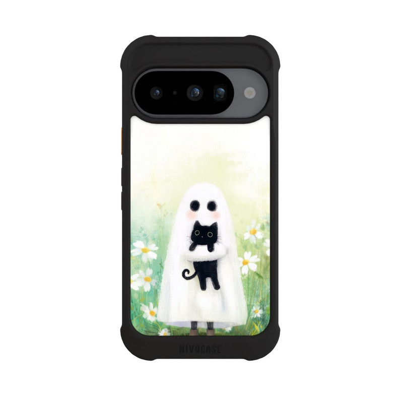 Pixel 10 NIVOmax Ghost Hug for Cat Halloween with AI