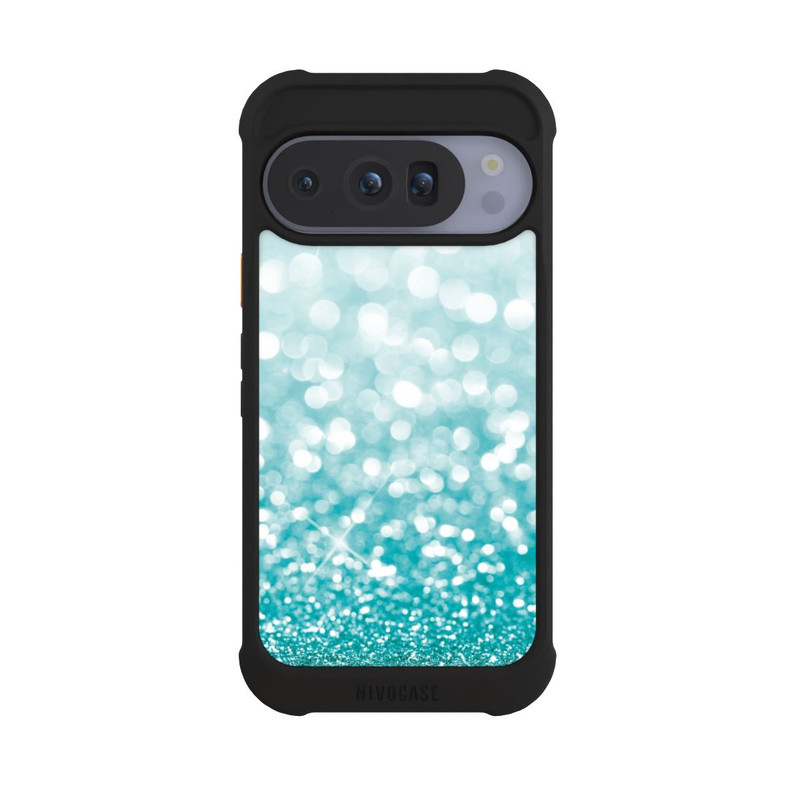 Pixel 10 Pro NIVOmax Pluie de Paillettes Pétroles Look