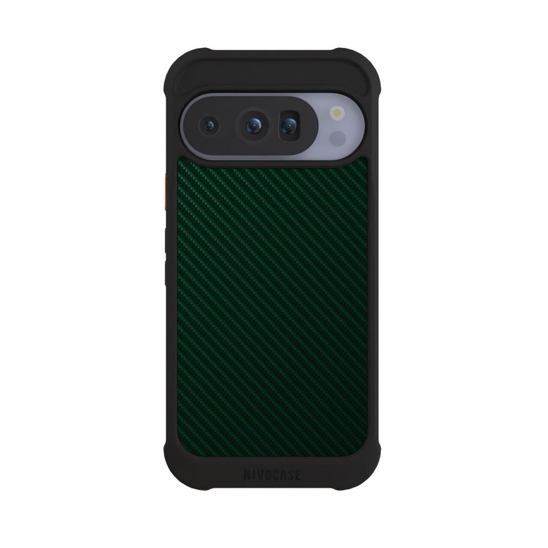 Pixel 10 Pro NIVOmax British Racing Green Carbon