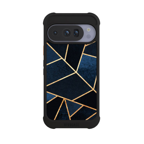 Google Pixel 10 Pro NIVOmax Navy Stein Golddruck