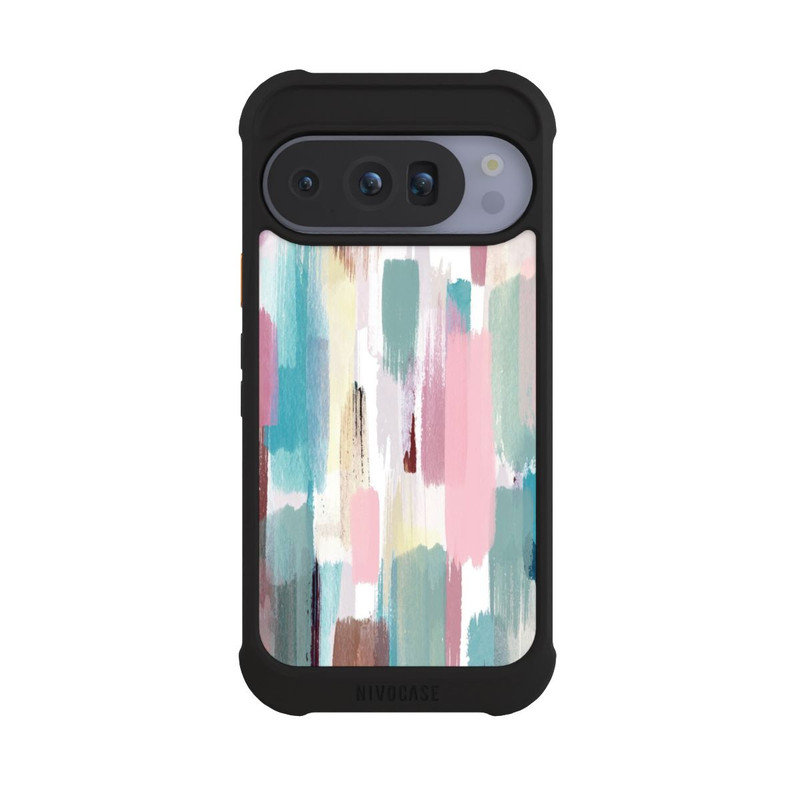 Pixel 10 Pro NIVOmax Coups de pinceau abstraits Nuances pastel
