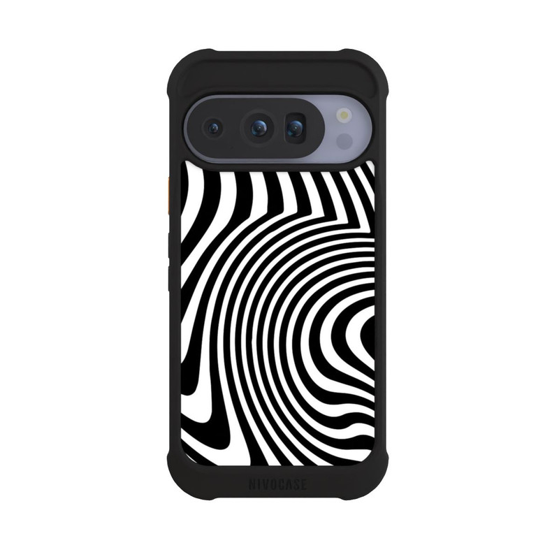 Pixel 10 Pro NIVOmax Vagues noires et blanches