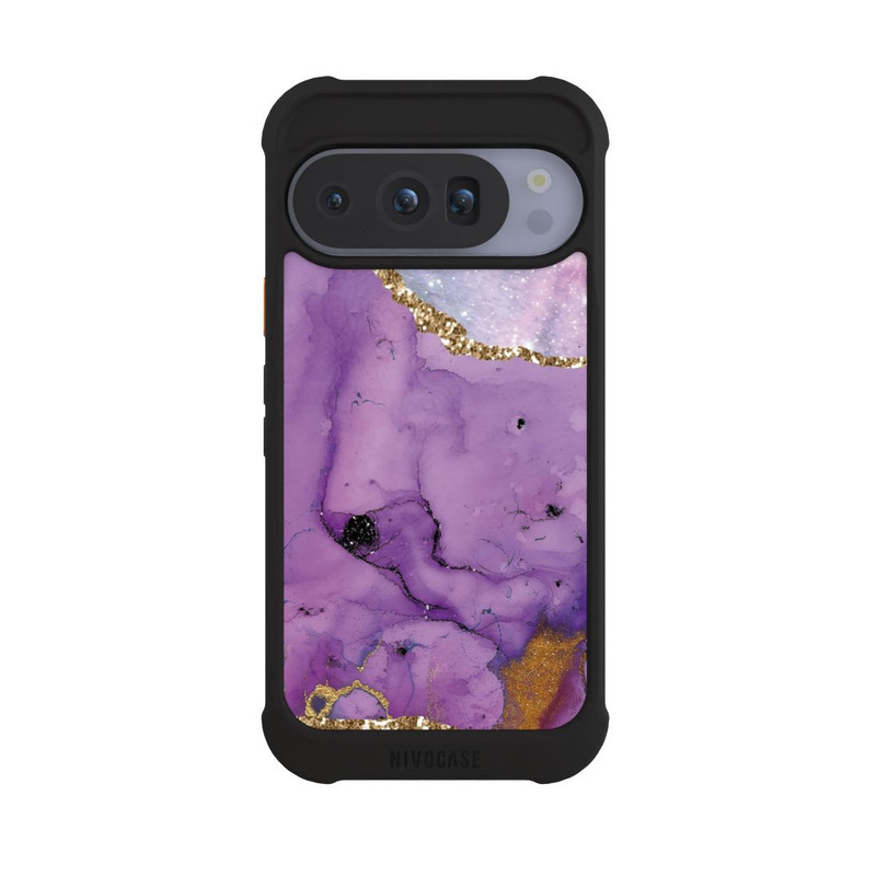 Pixel 10 Pro NIVOmax Marbre glamour galaxie violet