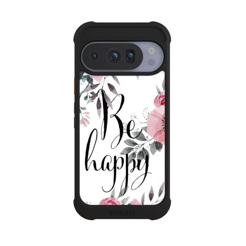 Google Pixel 10 Pro NIVOmax Be Happy Blumen