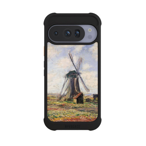 Google Pixel 10 Pro NIVOmax Tulpenfelder mit der Rijnsburger Windmühle von Claude Monet