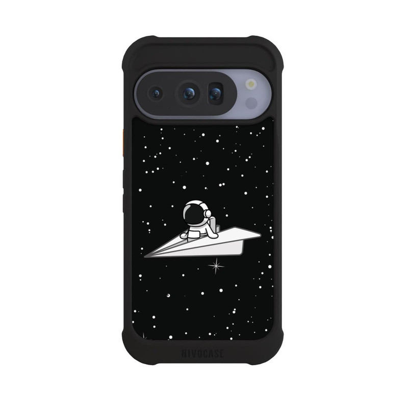 Pixel 10 Pro NIVOmax Astronaut Paper Plane Comic